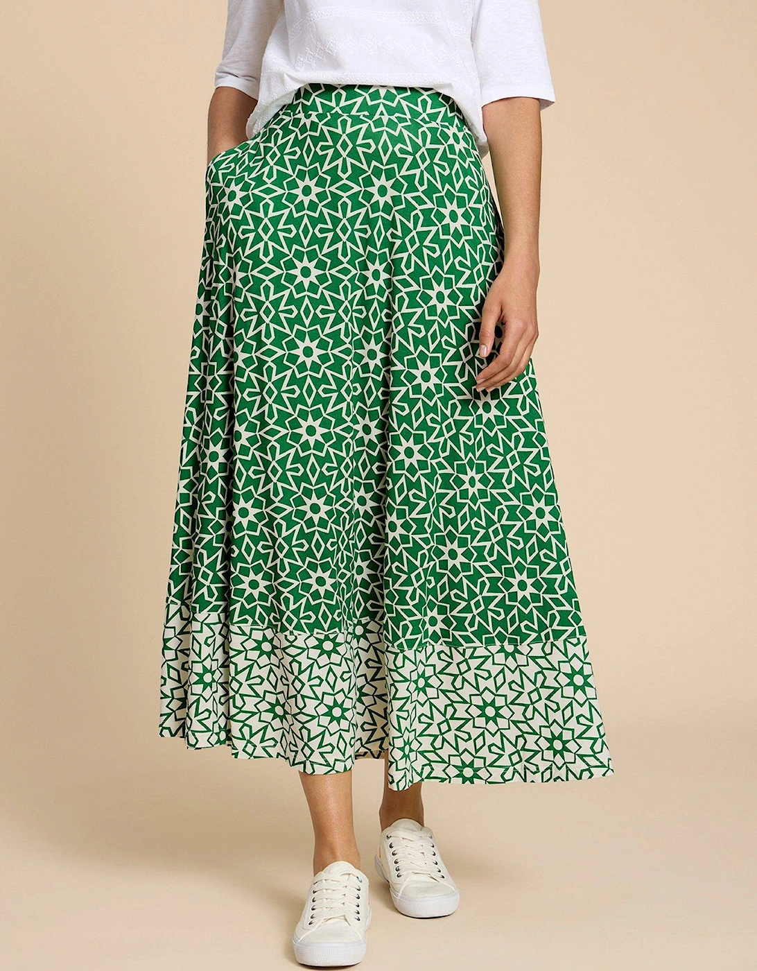 Jada Maxi Skirt - Green, 2 of 1