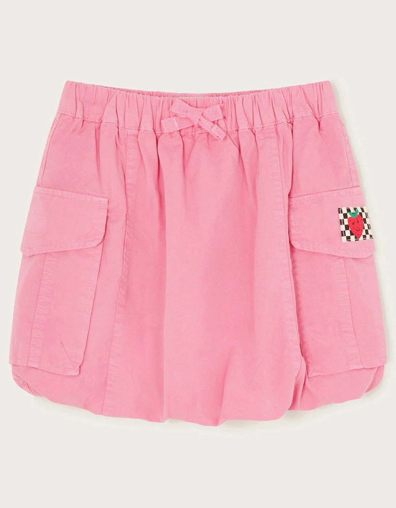 Girls Parachute Cargo Skirt - Pink