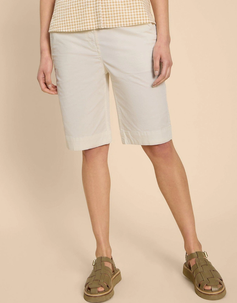 Hayley Chino Shorts - White