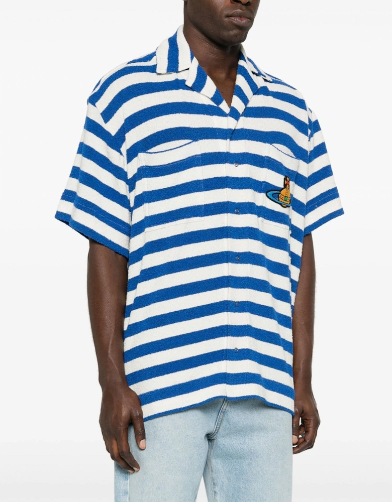 Camp Stripe Shirt Blue