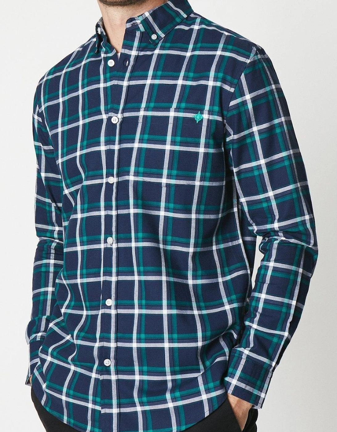 Mens Checked Cotton Shirt, 4 of 3