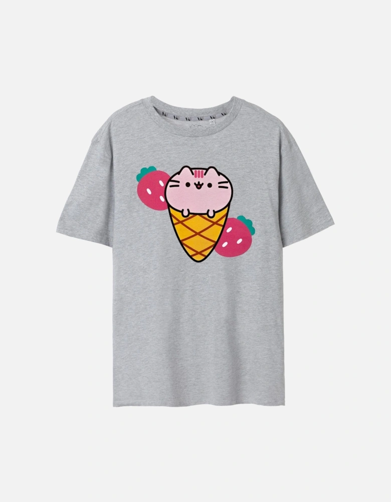 Womens/Ladies Ice Cream Short-Sleeved T-Shirt