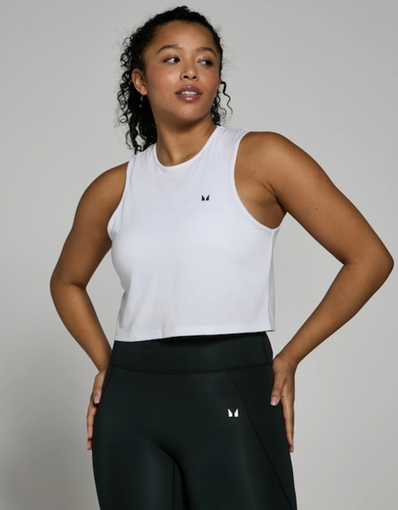 Women's Training Cropped Vest - White