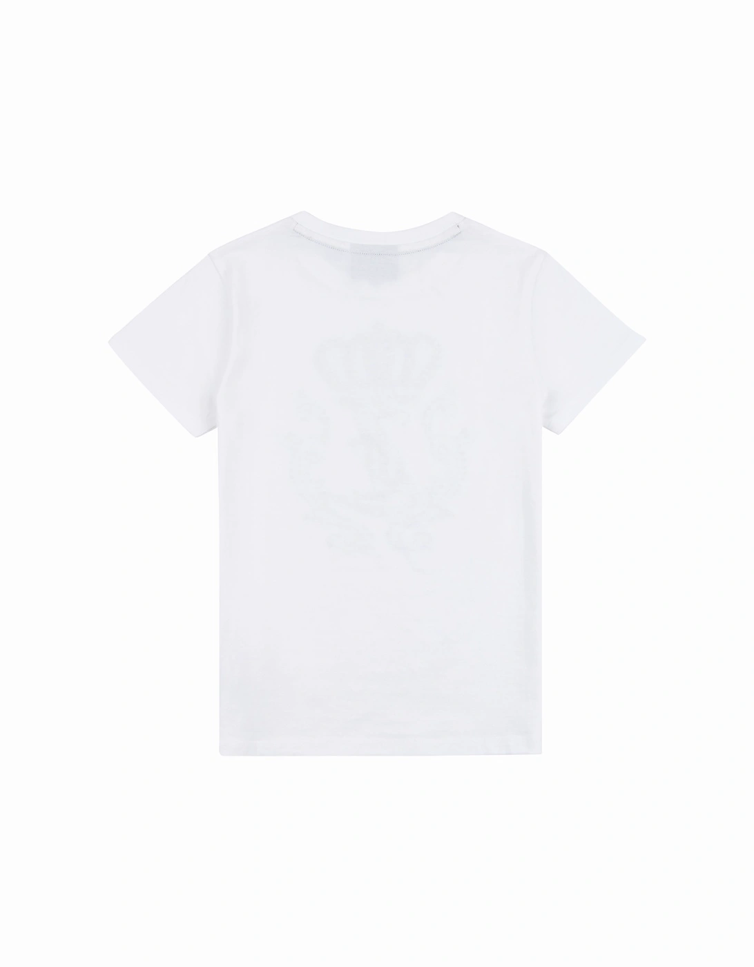 Youths Diamante Crown T-Shirt (White)