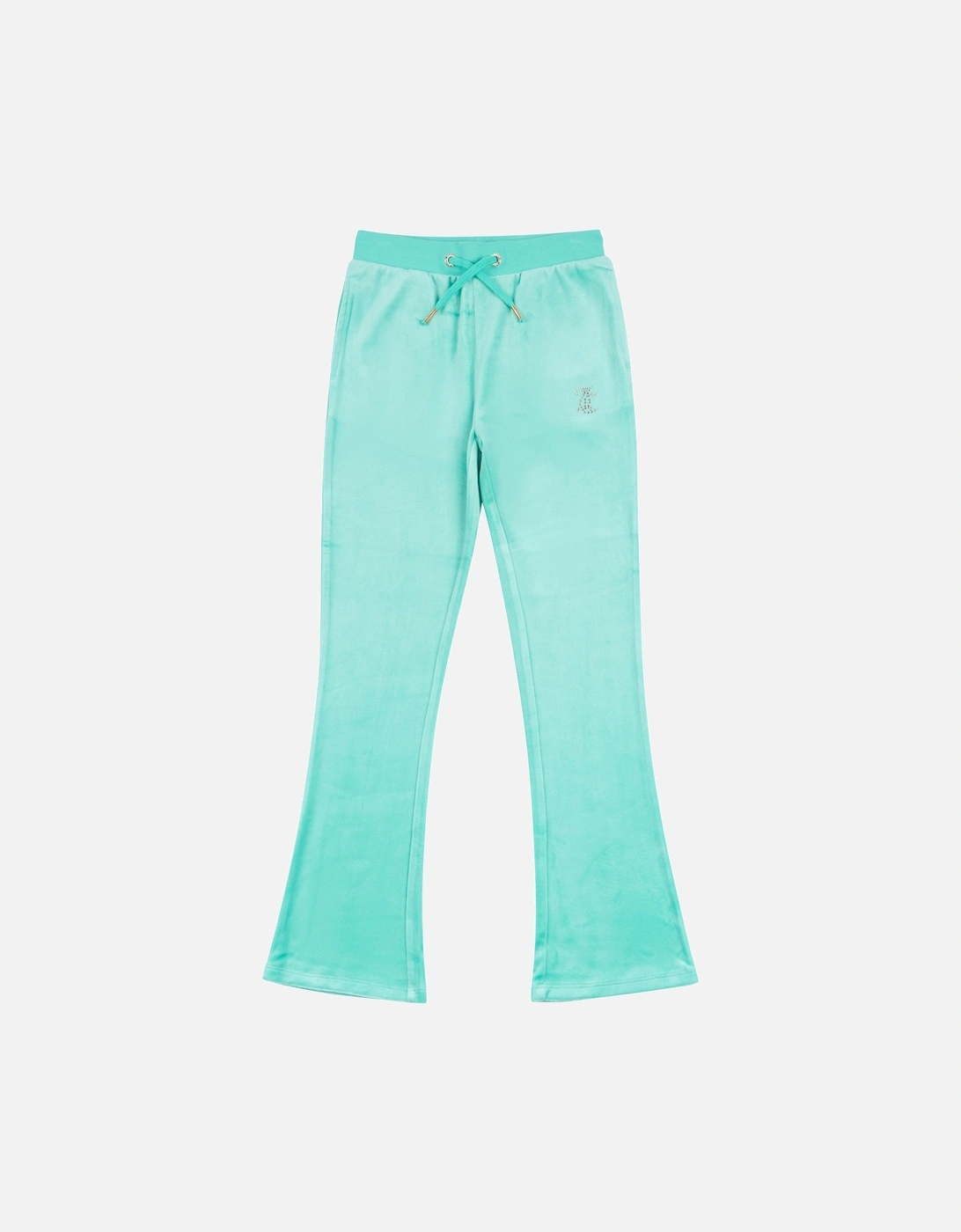 Juicy Couture Youths Diamante Bootcut Joggers (Turquoise) - Blue/Green - Size: 15-16 years