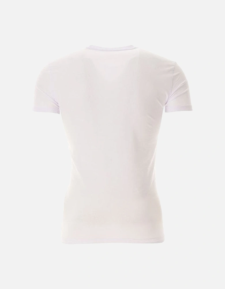 Cotton Muscle Fit Round Neck White T-Shirt