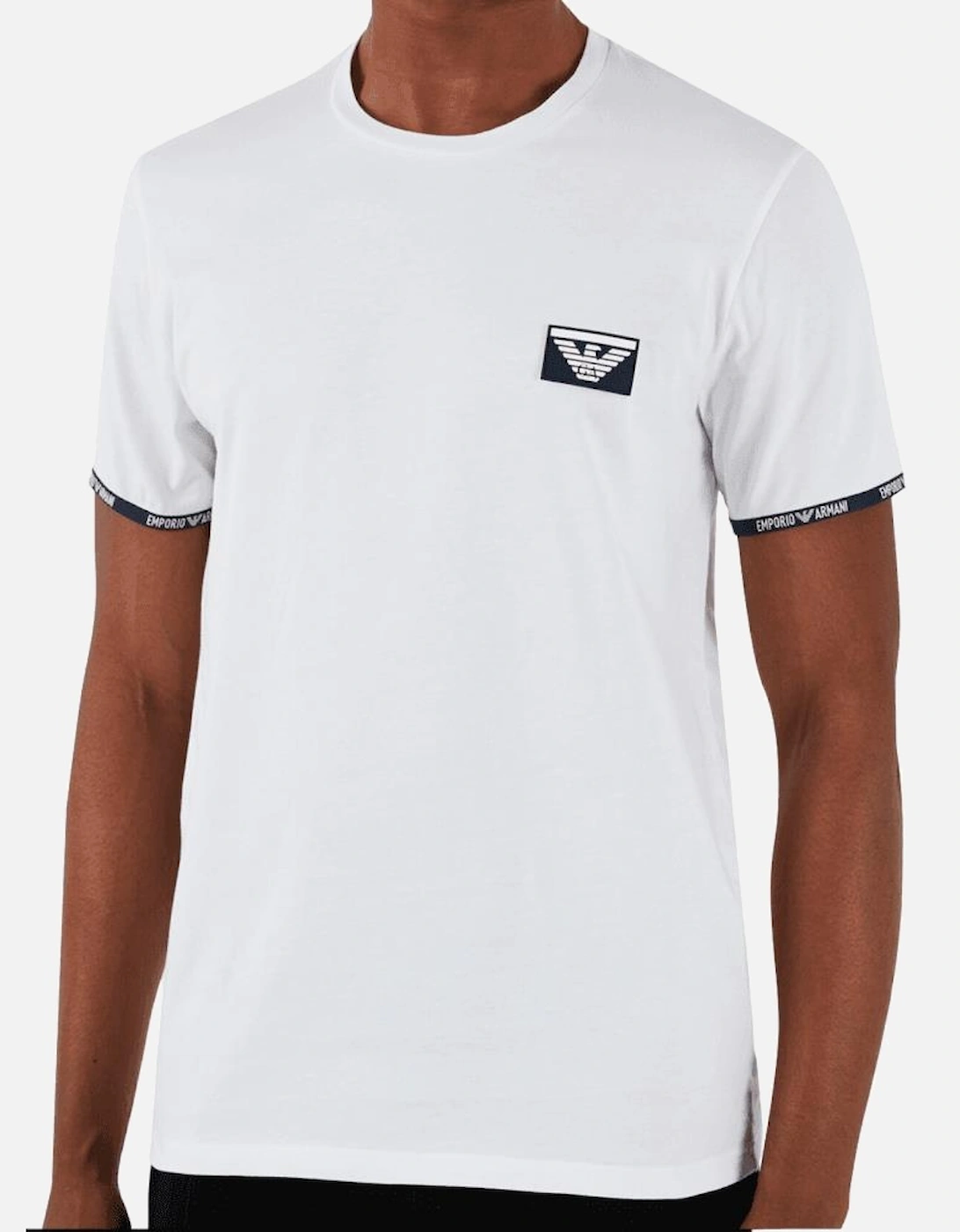 Cotton Rubber Logo Round Neck White T-Shirt, 3 of 2