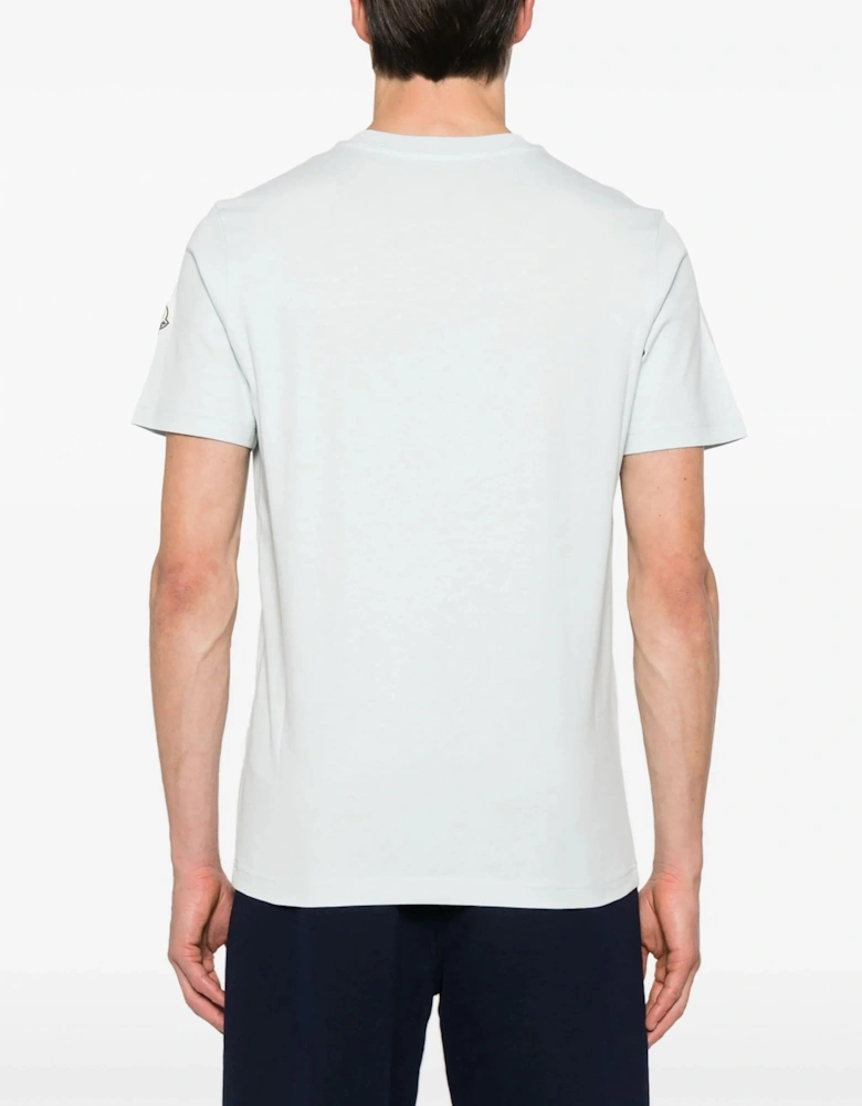 Branded Cotton T Shirt Sky