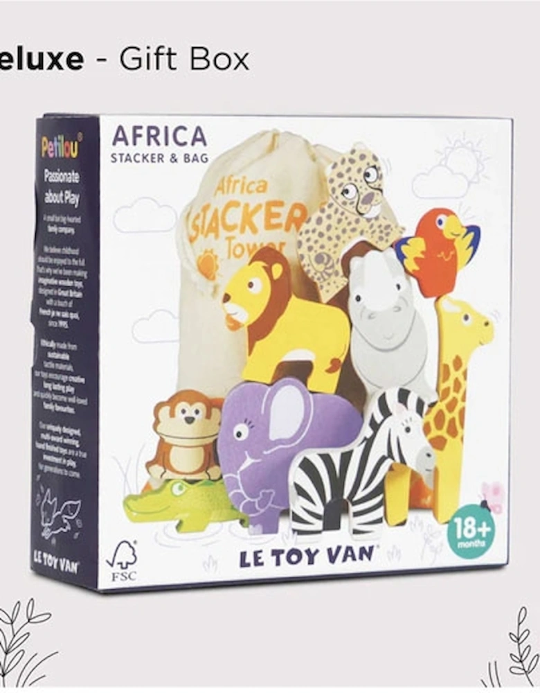 Africa Stacking Animals & Bag