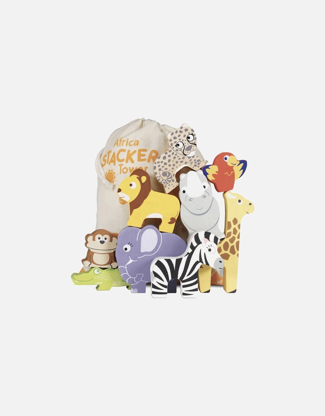 Africa Stacking Animals & Bag, 6 of 5