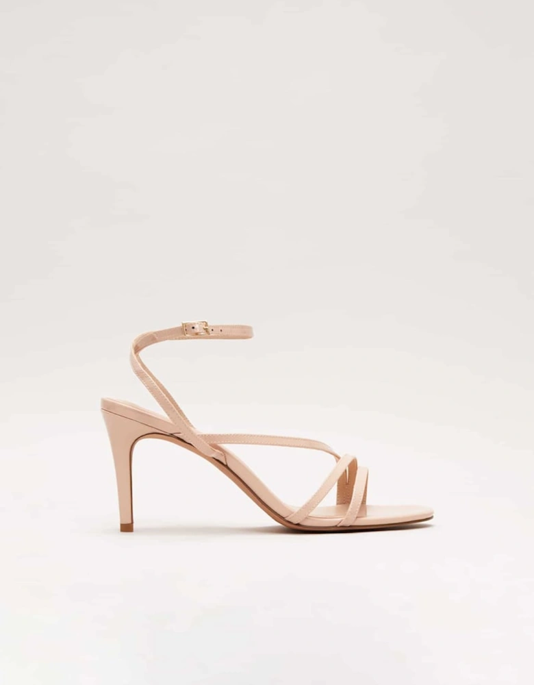 Patent Barely There Strappy Sandal