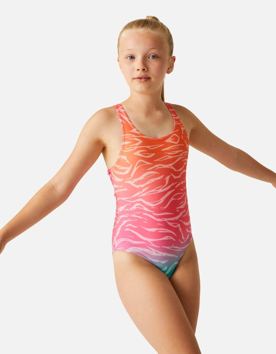 Girls Katrisse Quick Dry One Piece Swimming Costume, 5 of 4