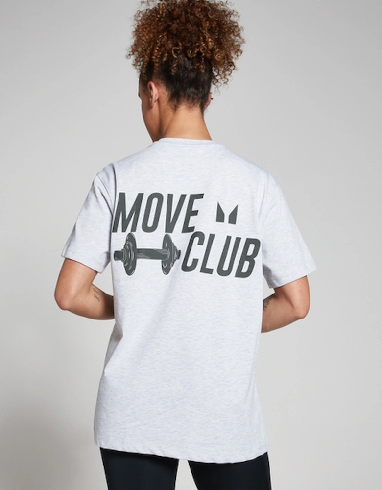 Oversized Move Club T-Shirt - White