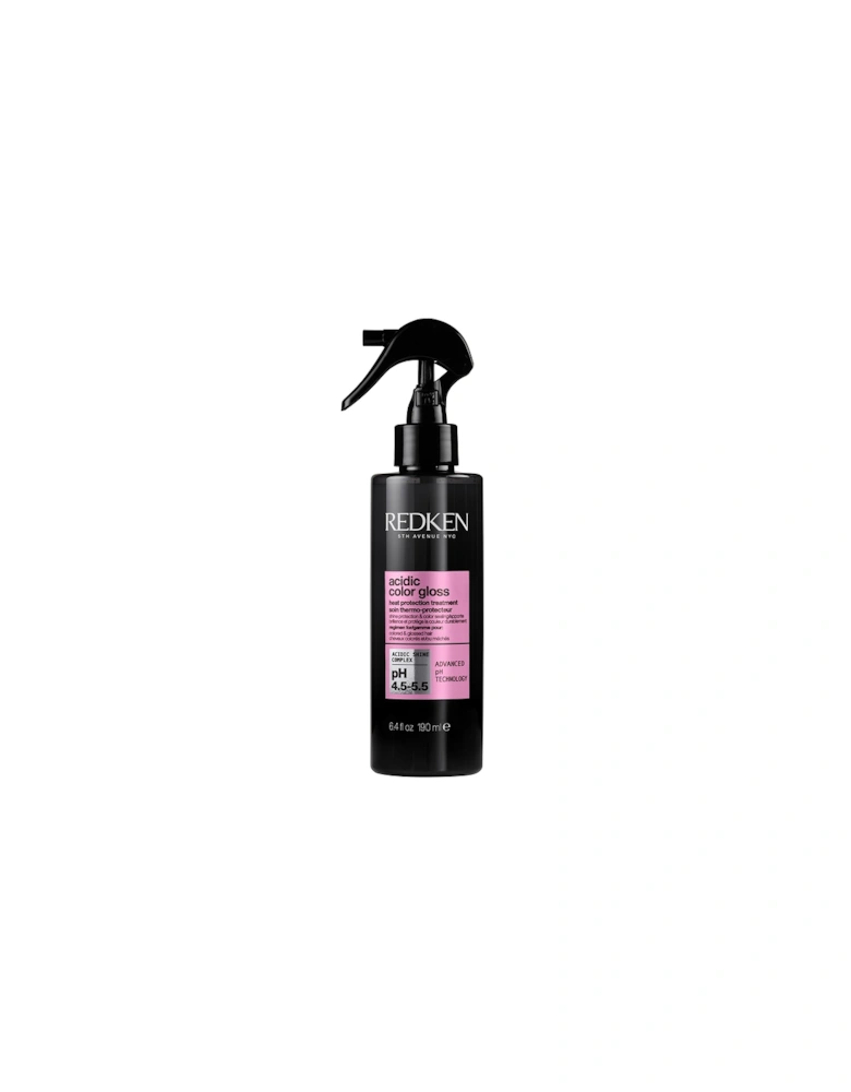 Acidic Color Gloss 230°C Heat Protection Hair Treatment Shine Spray for Colour Protection 190ml