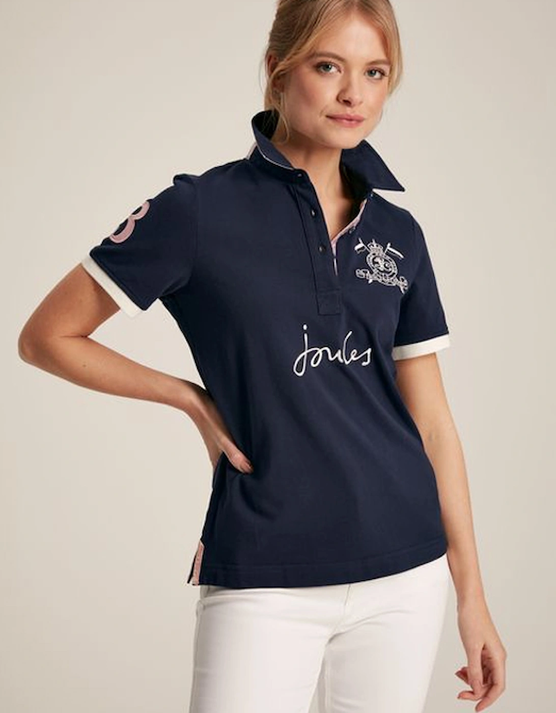 Women's Beaufort Polo Shirt French Navy, 7 of 6