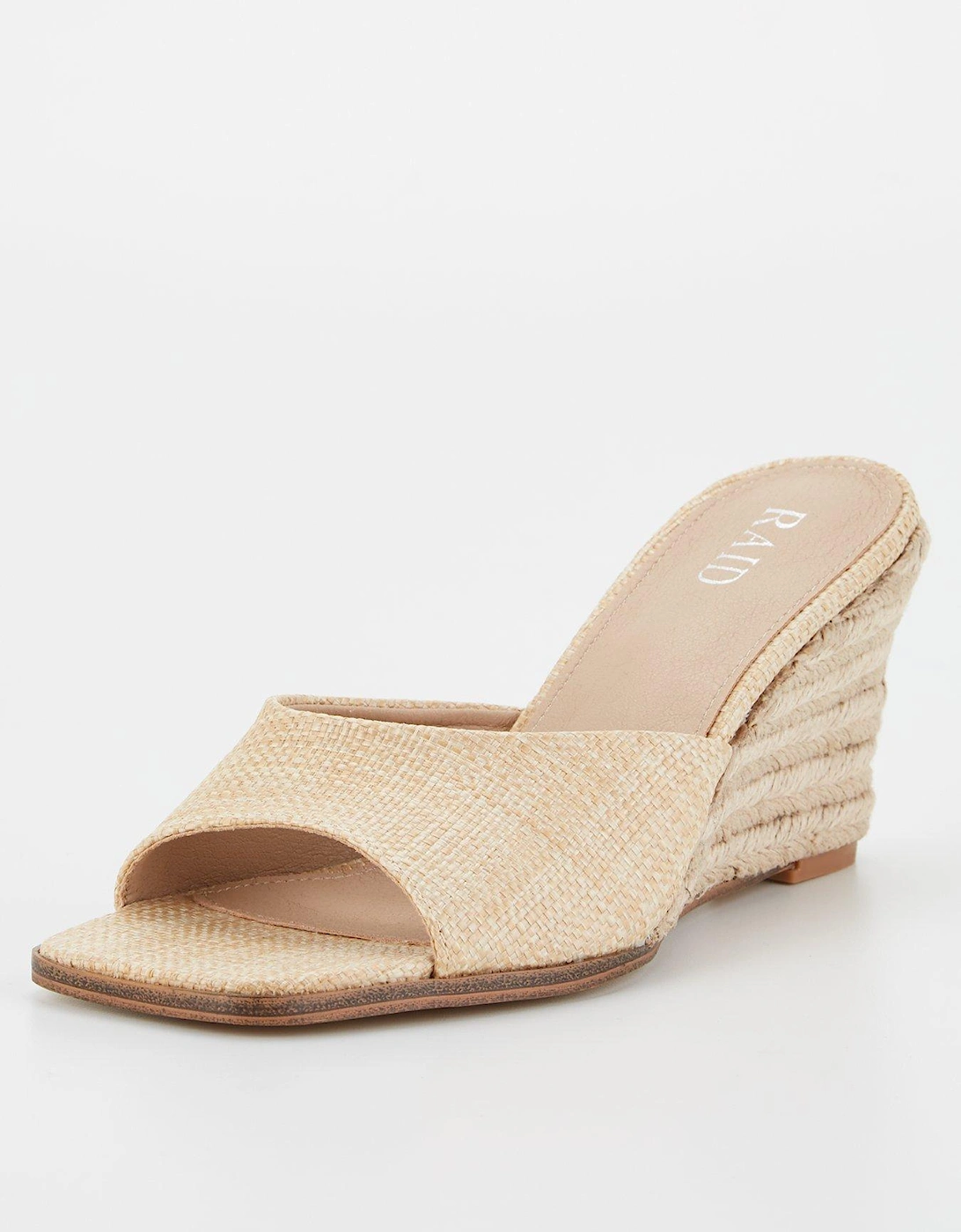 Sylvia Jute Wedged Sandals - Natural, 2 of 1