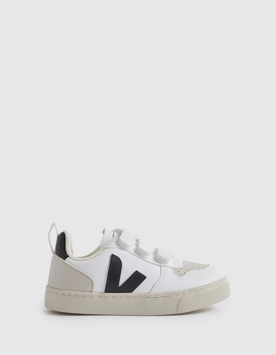 Veja Small V-10 Suede Velcro Trainers, 2 of 1