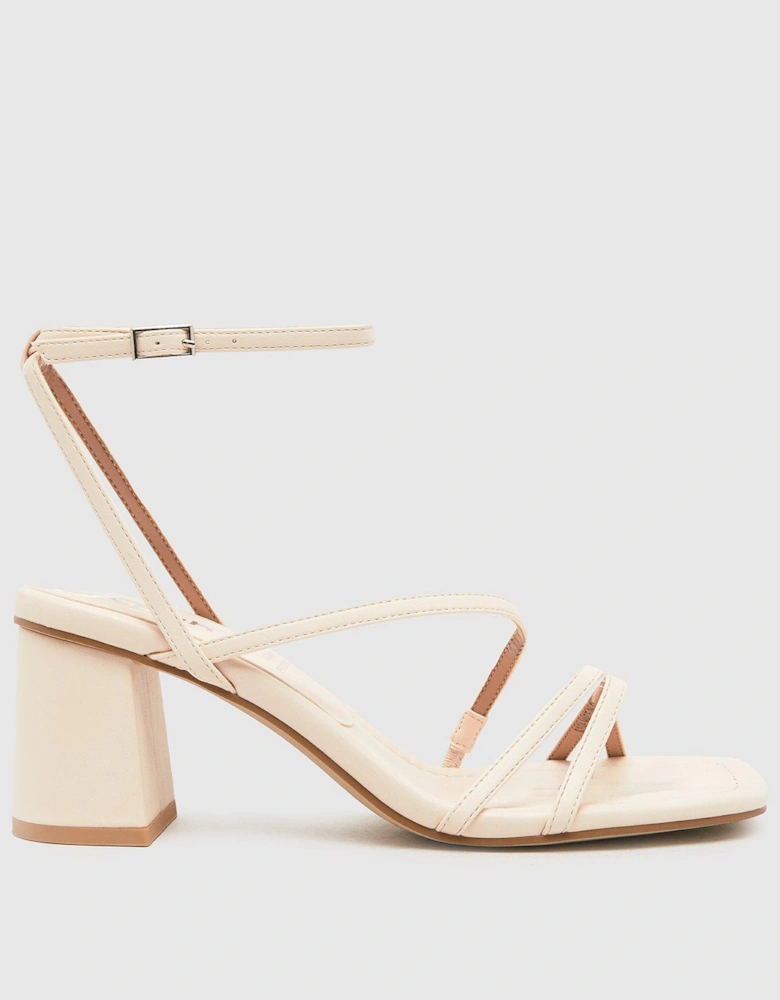 Sully Strappy Block Heel Sandal - Off White