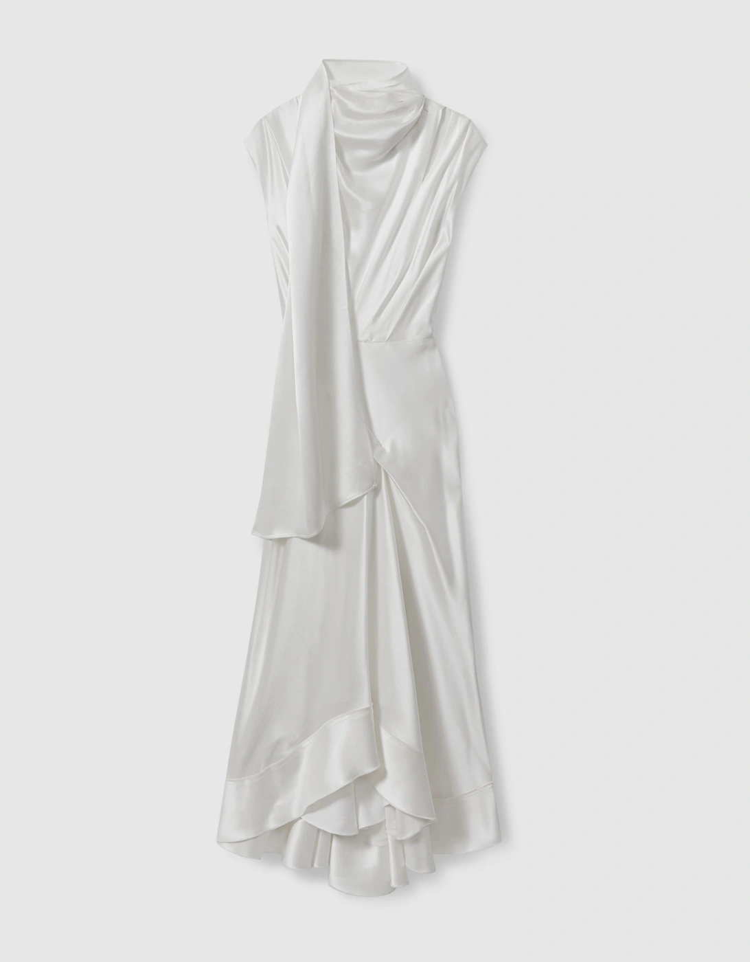 Acler Drape Element Asymmetric Midi Dress, 2 of 1