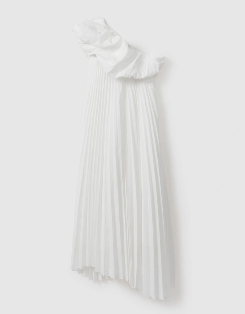Acler One-Shoulder Asymmetric Midi Dress