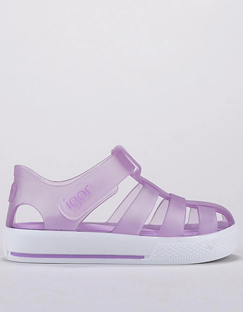Star Jelly Sandal - Purple