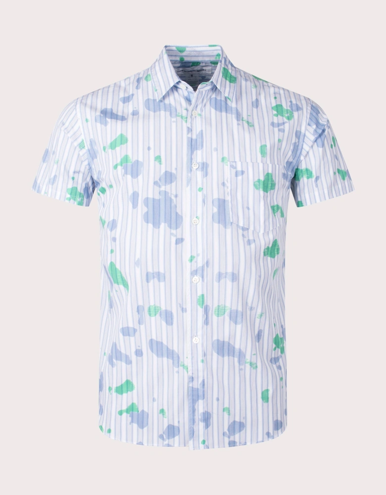 Short Sleeve Stripe Print Shirt