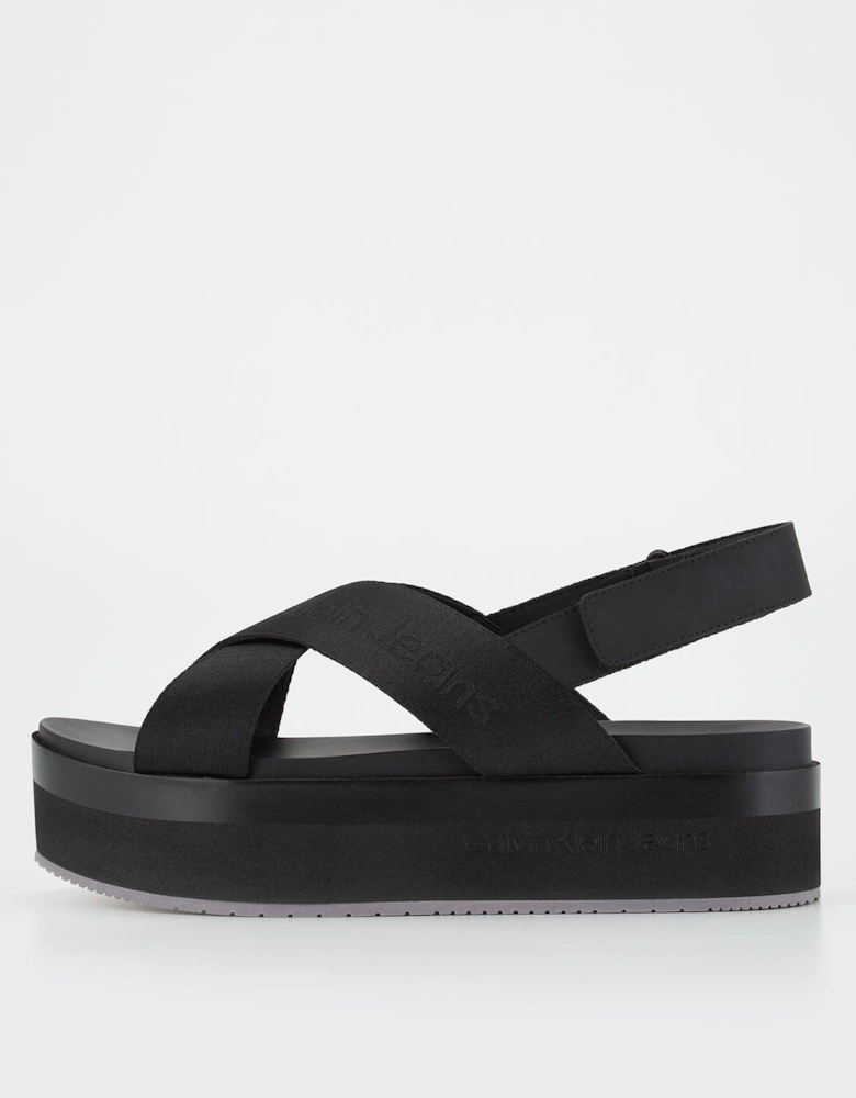 Flatform Sandals - Black