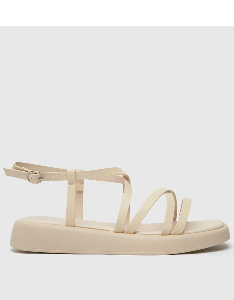 Ec Tristan Wide Fitting Strappy Sandal - Natural