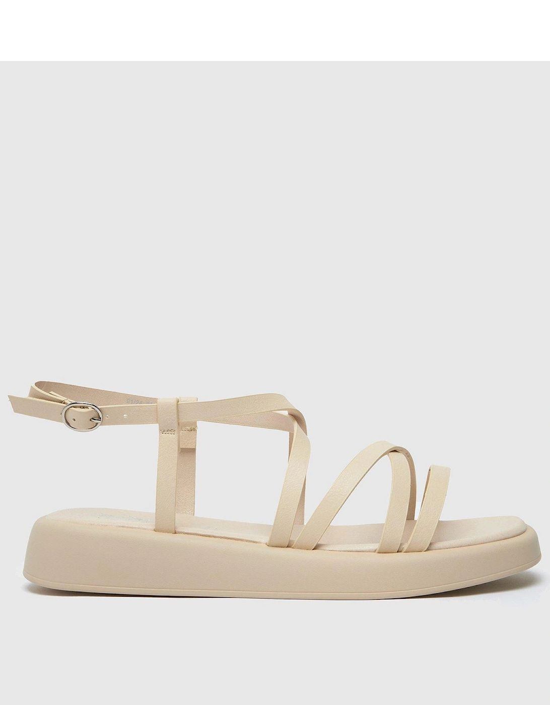 Ec Tristan Wide Fitting Strappy Sandal - Natural, 2 of 1