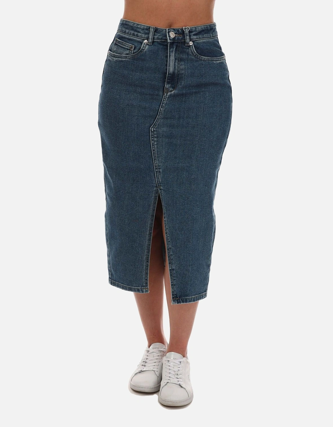 Womens Siri Denim Skirt, 6 of 5
