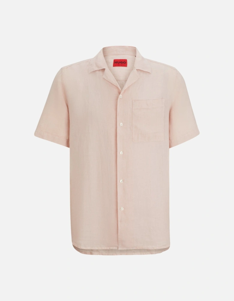 Ellino Linen Shirt 10248298 681 Light Pastel Pink