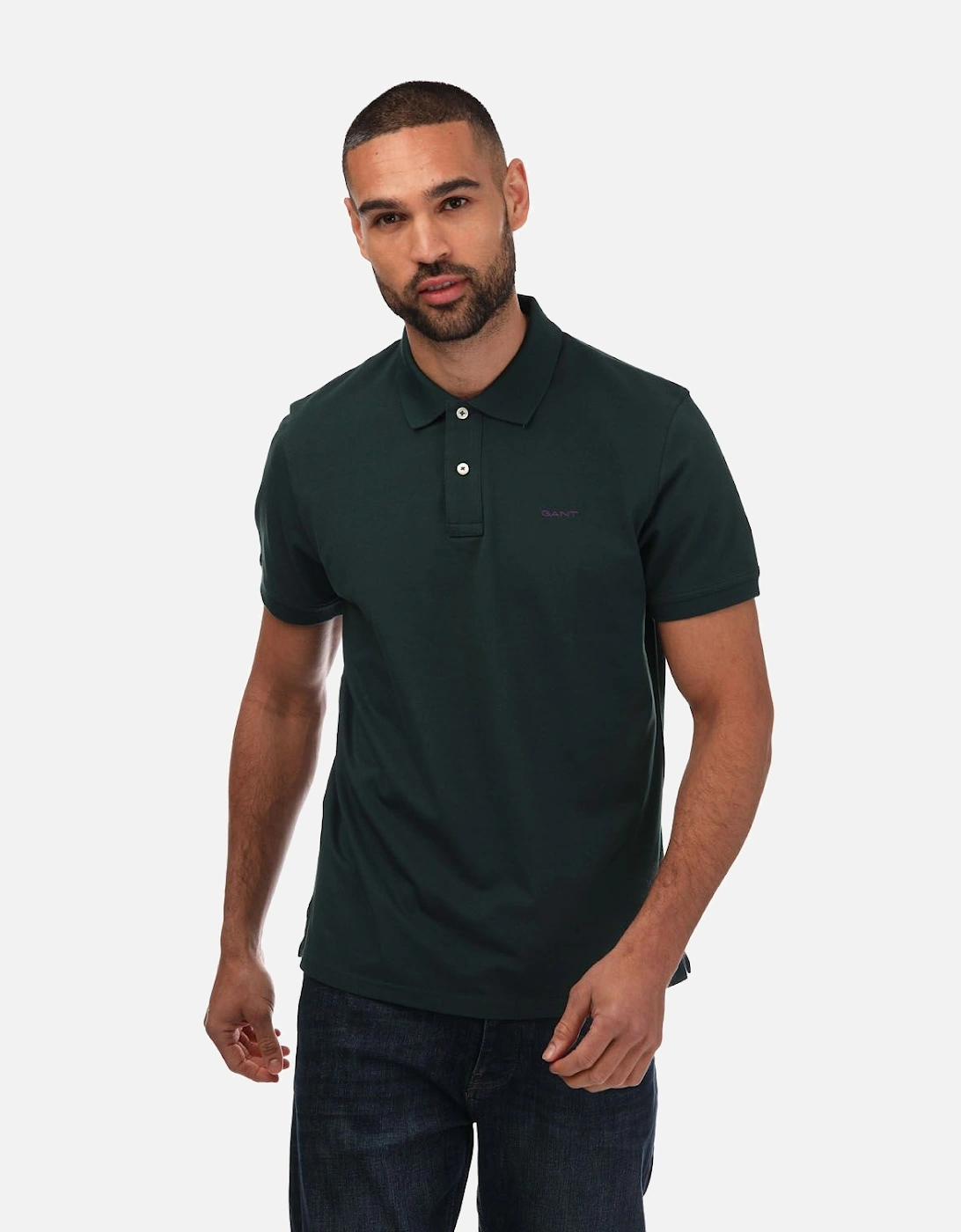 Mens Contrast Pique Polo, 5 of 4