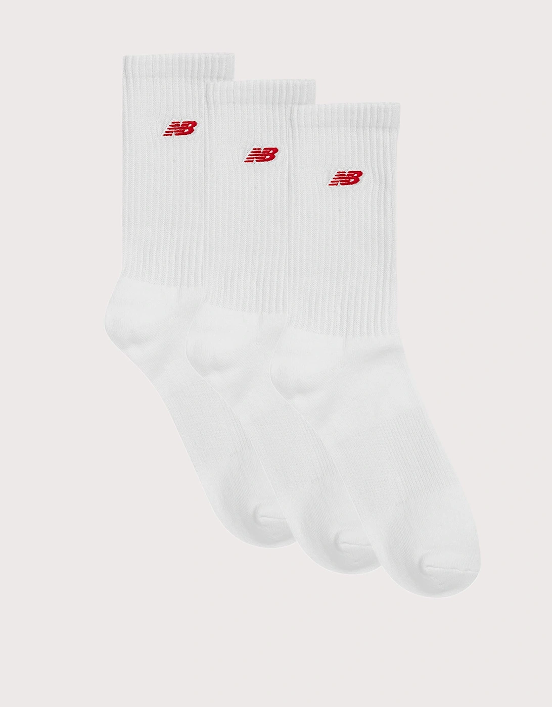 NB Patch Logo 3 Pack Crew Socks, 3 of 2