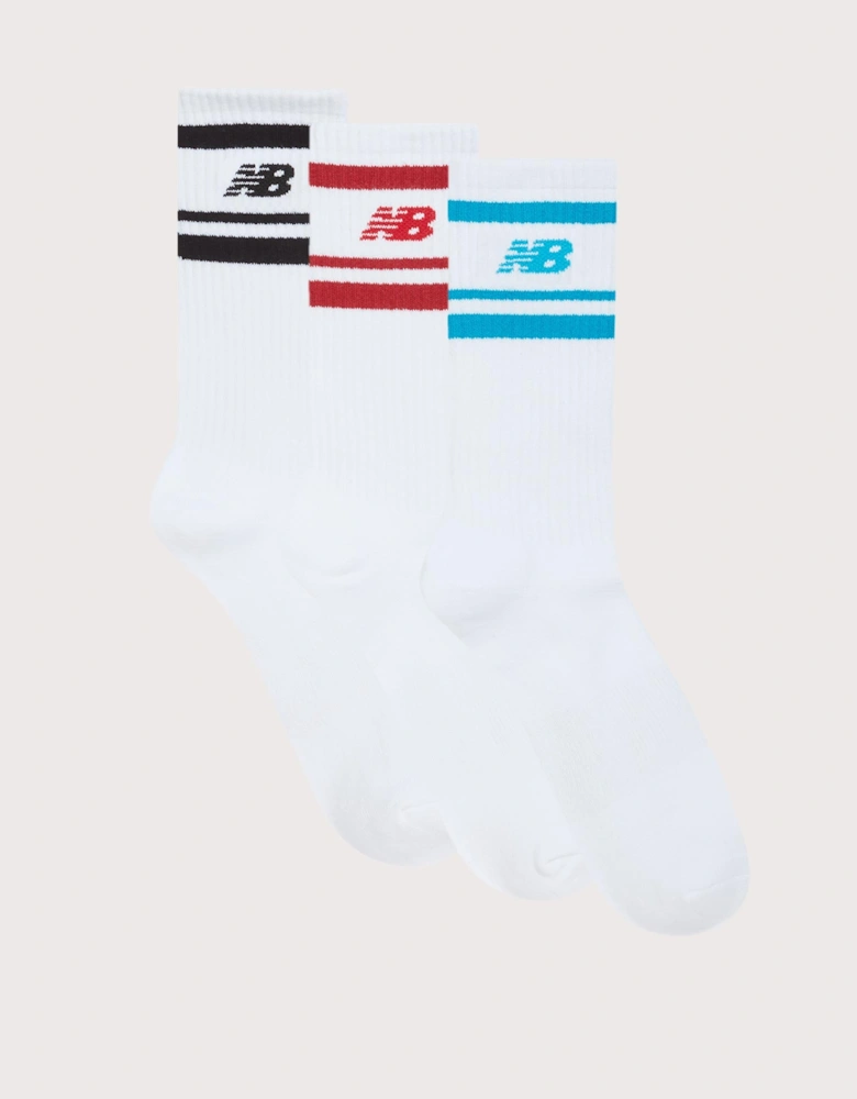 NB In-Stripe Logo Crew Socks