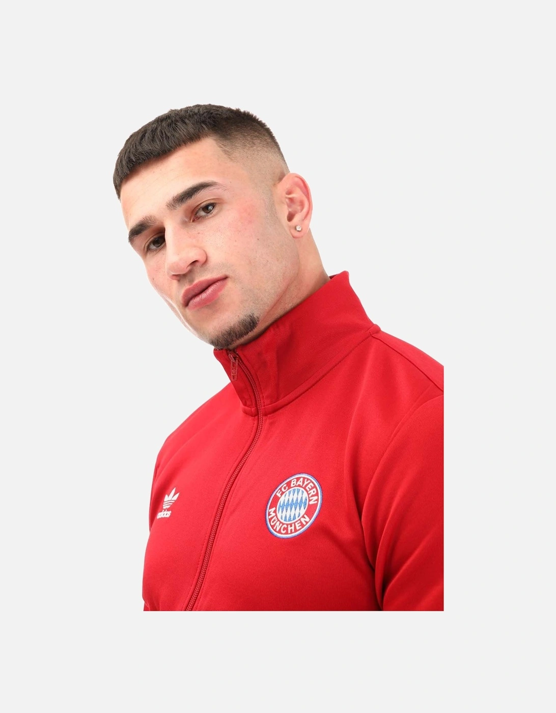 Mens FC Bayern Essentials Trefoil Track Top