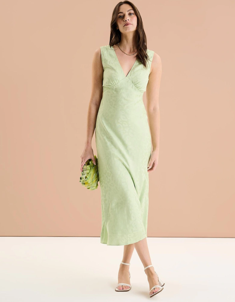 Iris Maxi Dress in Pistachio Green