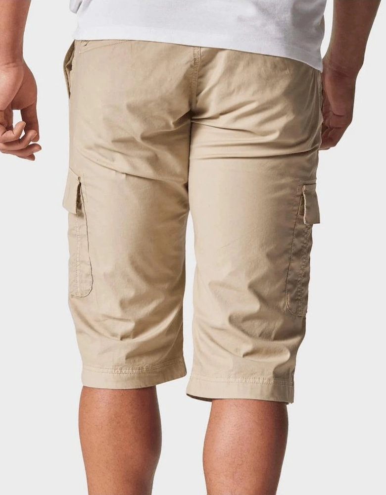 Husk 3/4 Length Beige Cargo Shorts