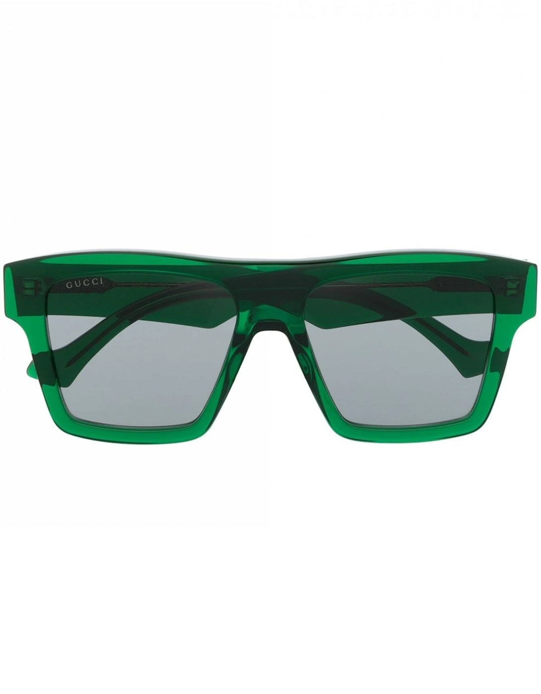Acetate Rectangular Frame Sunglasses Green, 4 of 3