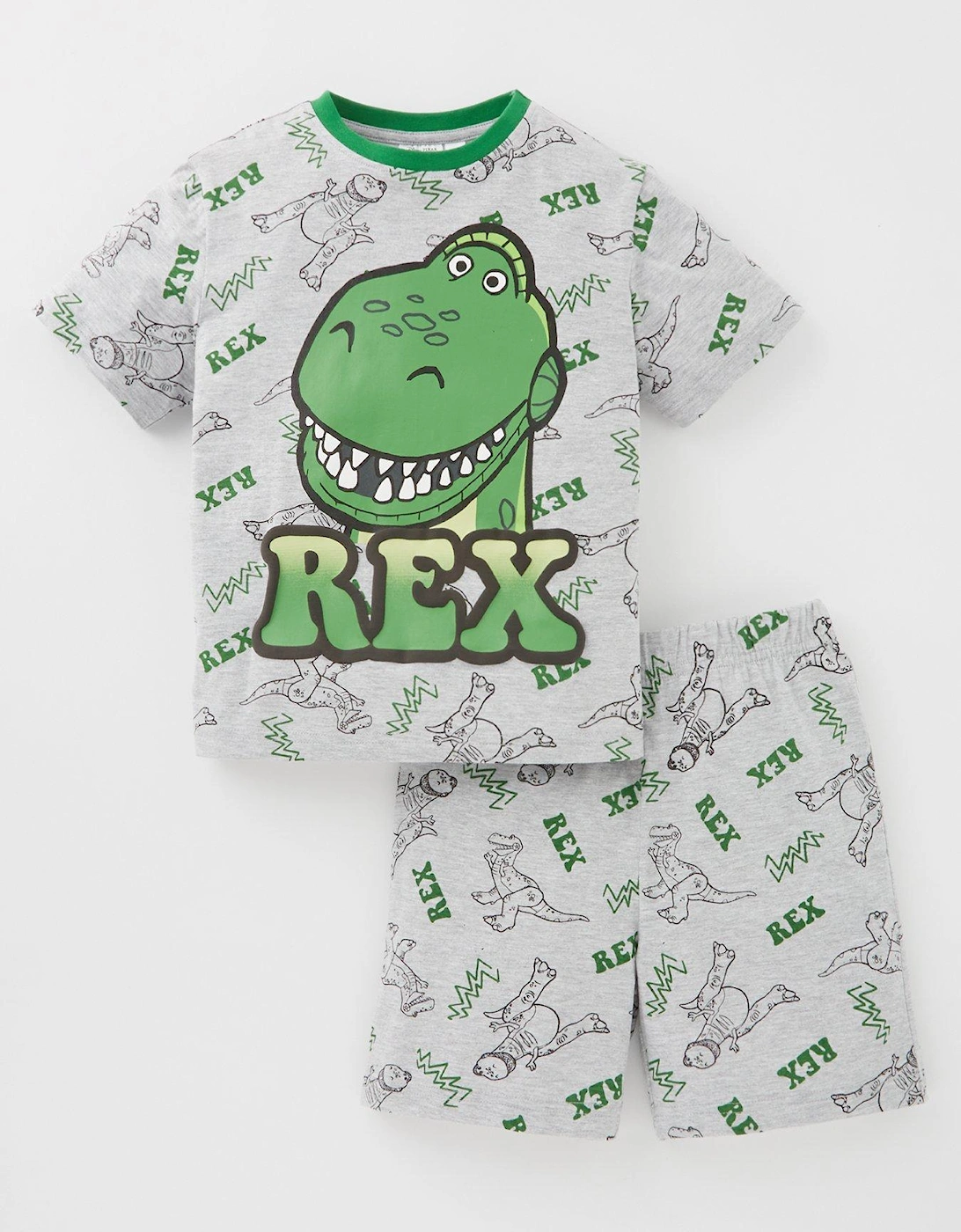 Rex All Over Print Short Sleeve Pyjamas, 3 of 2