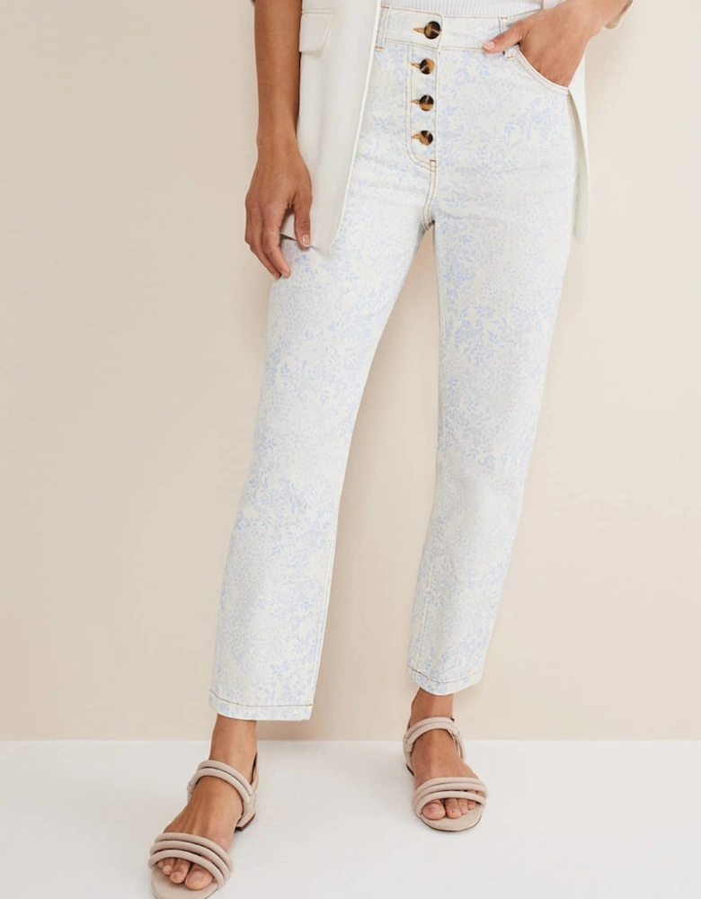 Cordelia Floral Straight Leg Jeans