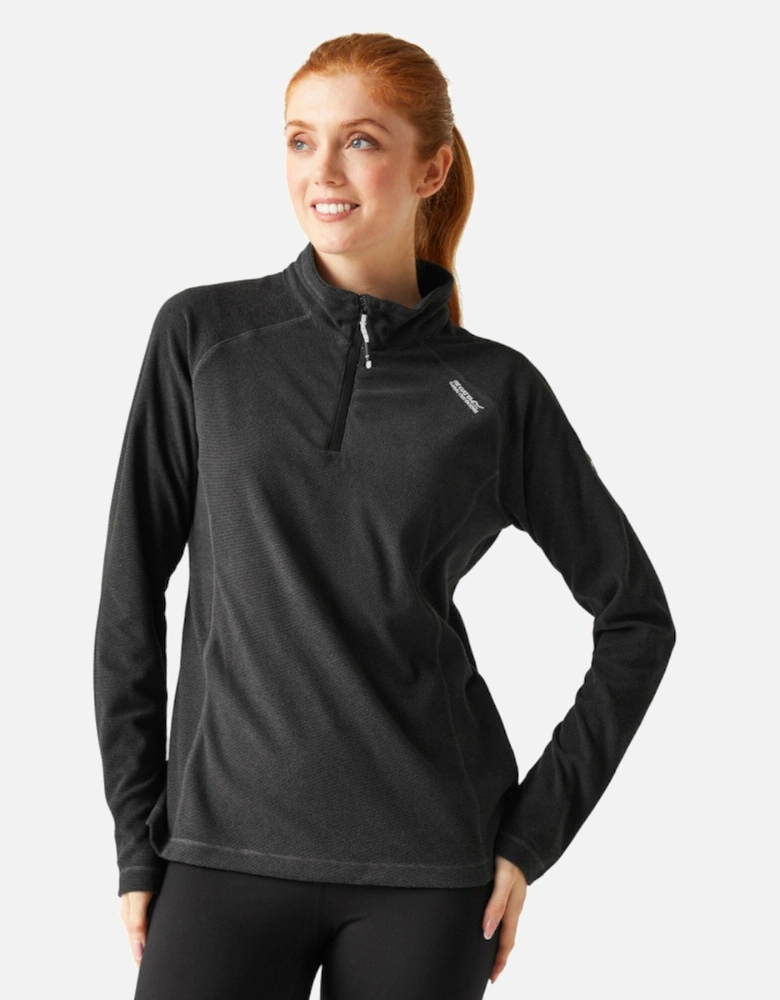 Womens Montes Half Zip Lightweight Microfleece Top