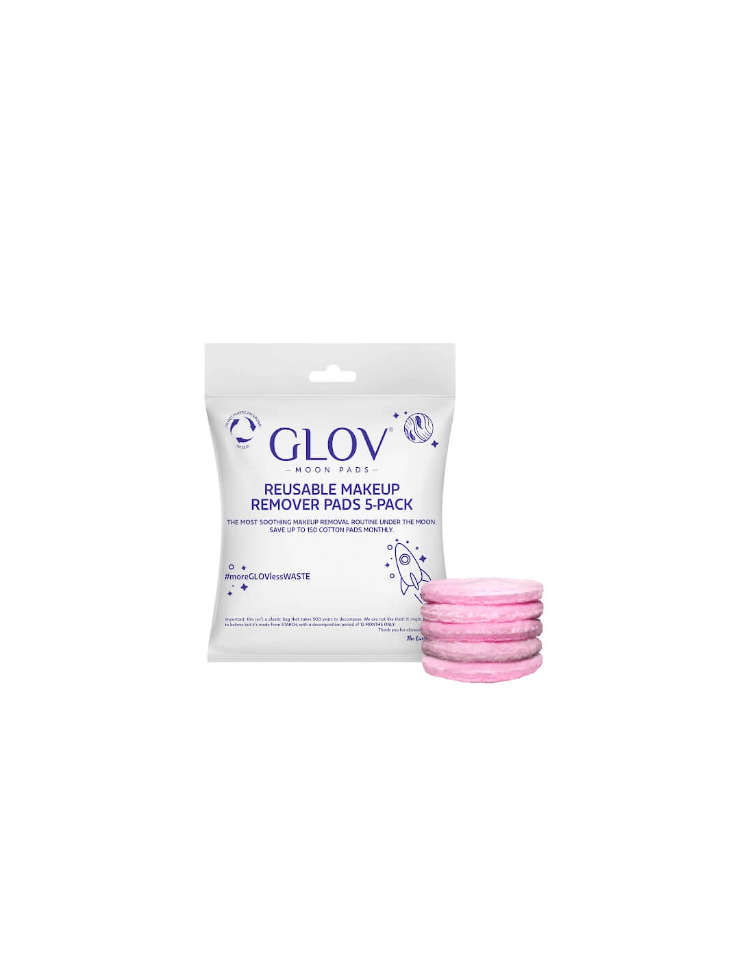 GLOV® Reusable Cosmetic Pads - Pink (Pack of 5) - GLOV, 2 of 1