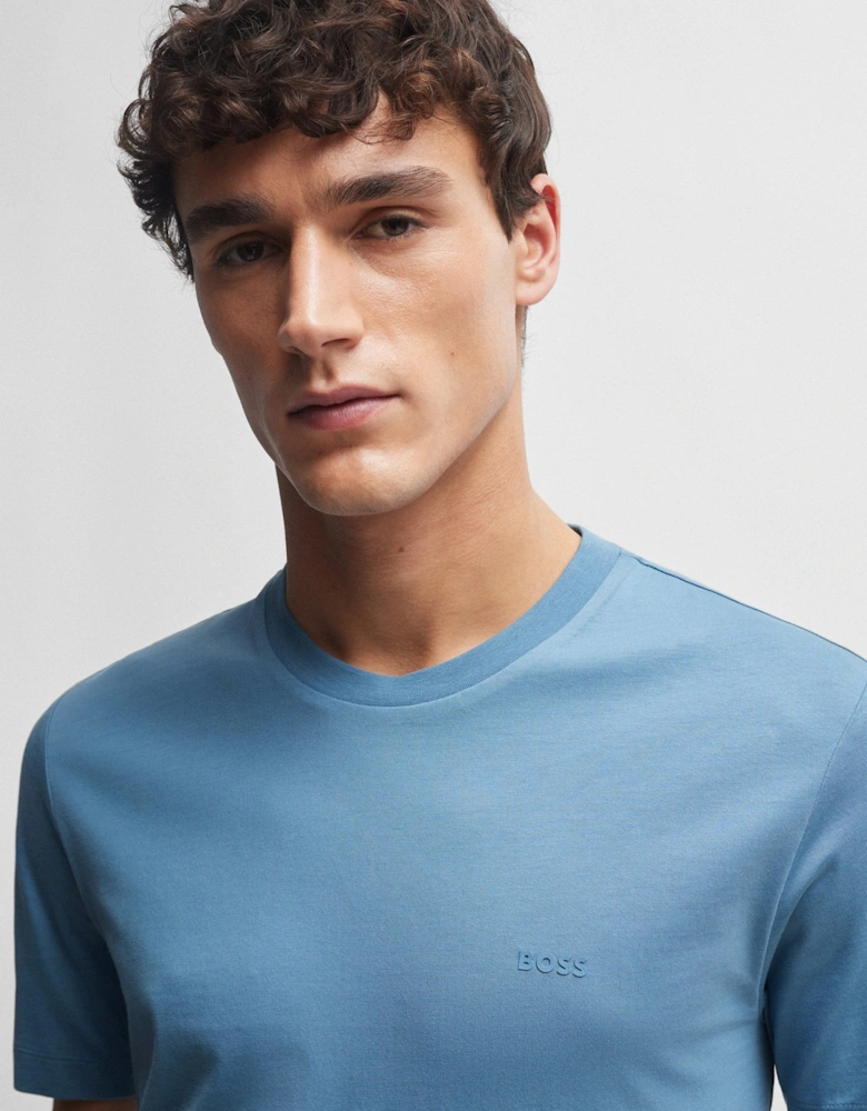 BOSS Black Thompson 01 T-Shirt 10241525 459 Light/Pastel Blue