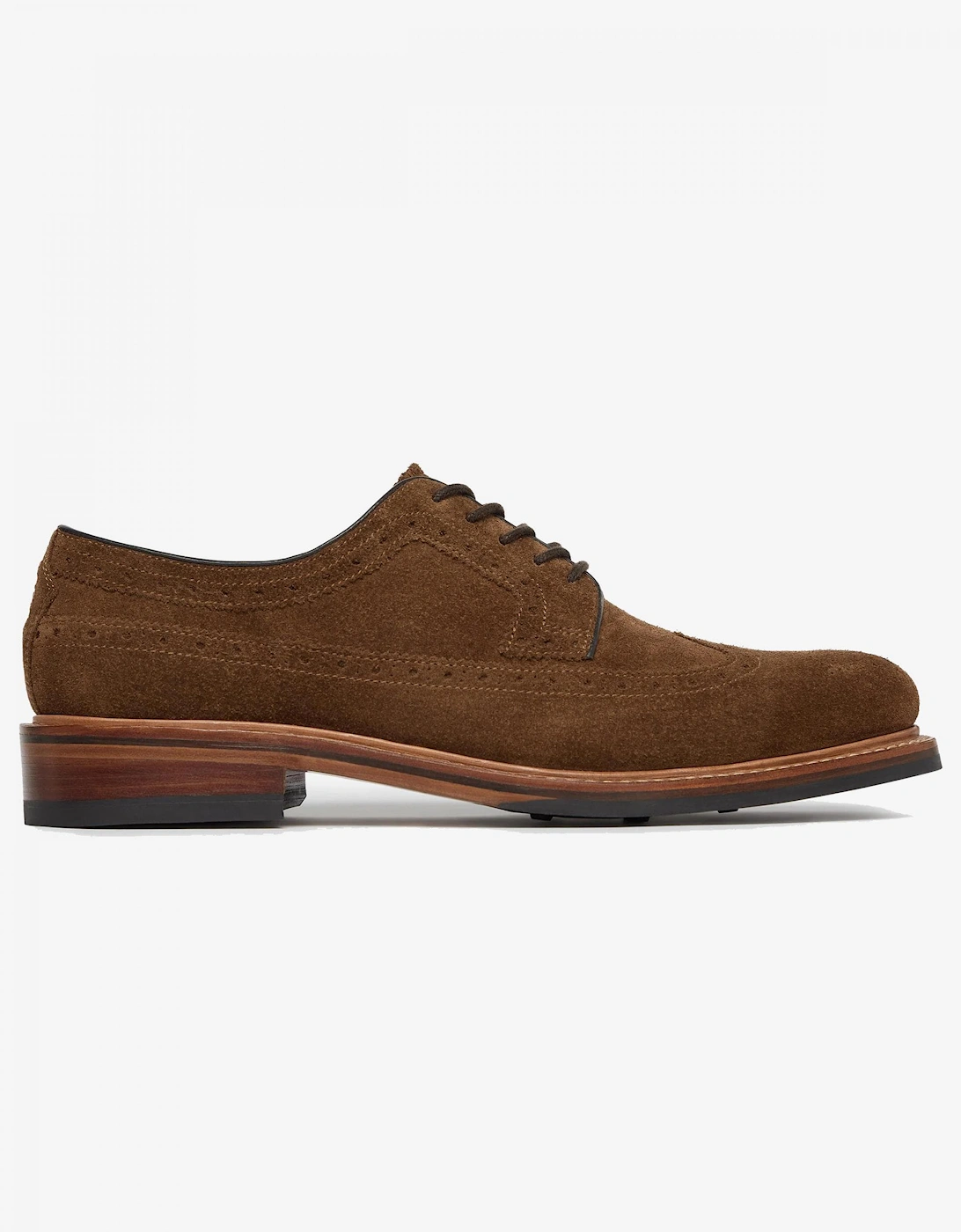 Painswick Mens Suede Derby Brogues, 6 of 5