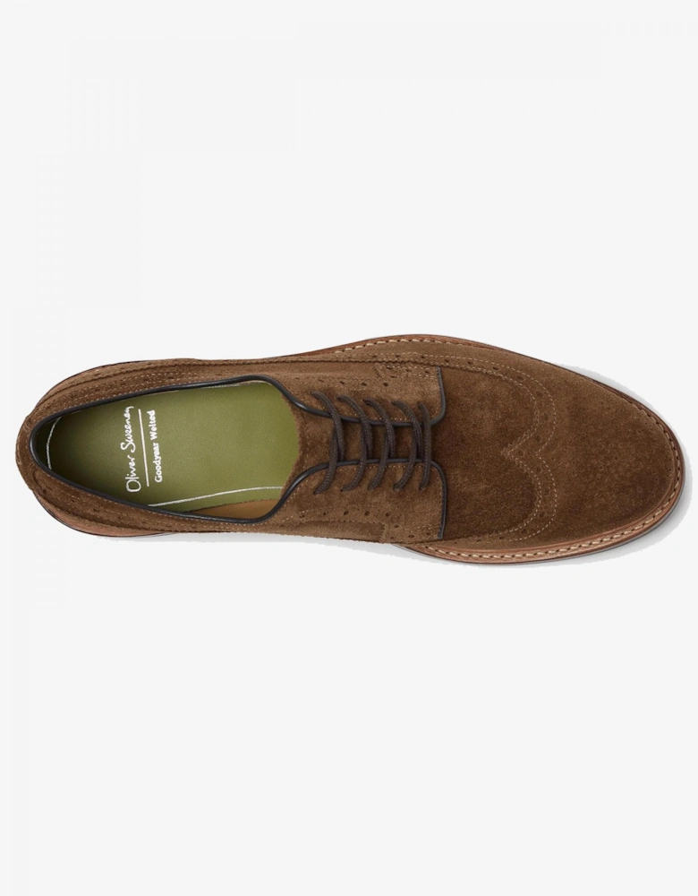 Painswick Mens Suede Derby Brogues