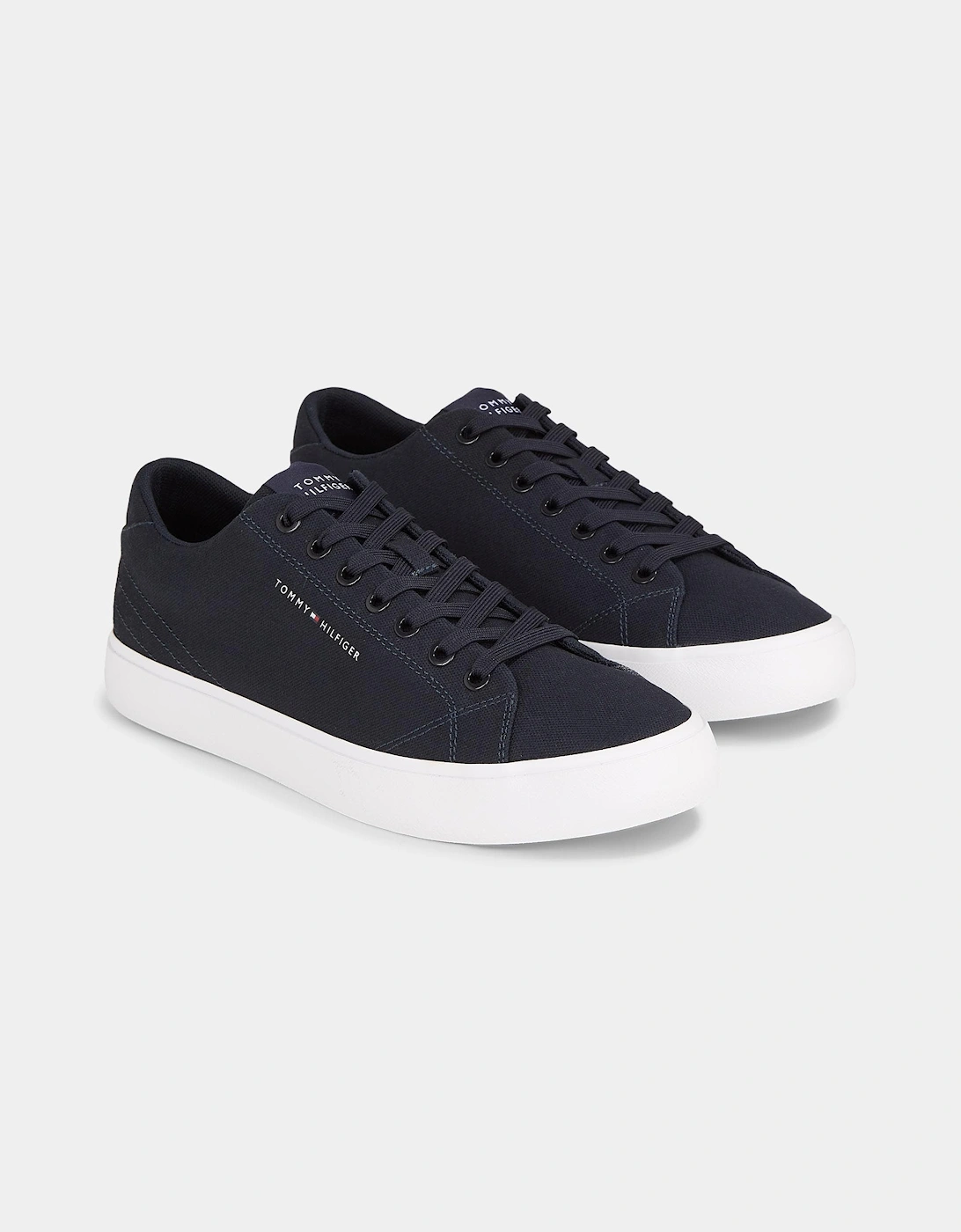 TH Hi Vulc Detail Mens Low Canvas Trainers, 5 of 4