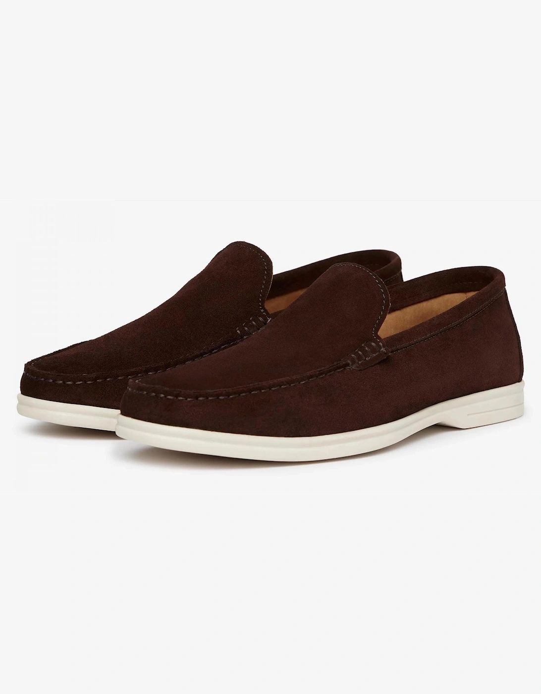 Alicante Mens Suede Moccasin Loafers, 6 of 5