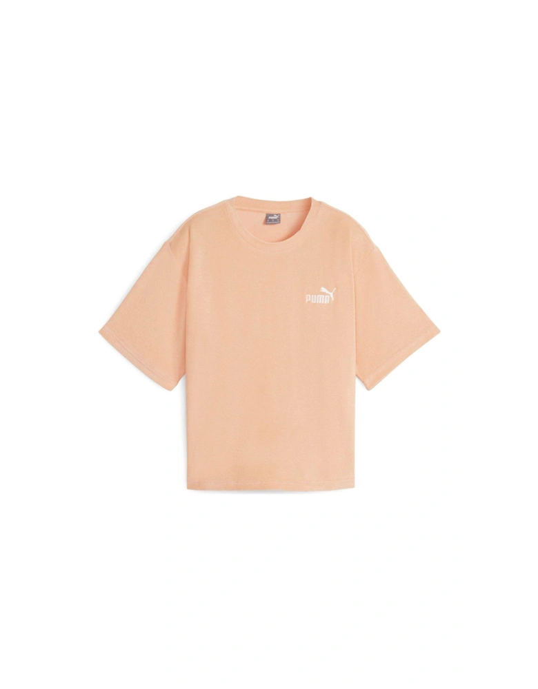 Women's Ess Elevated Relaxed Cropped Tee - Orange