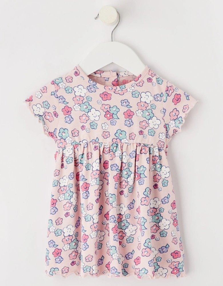 Baby Girls Ss Floral Print Dress