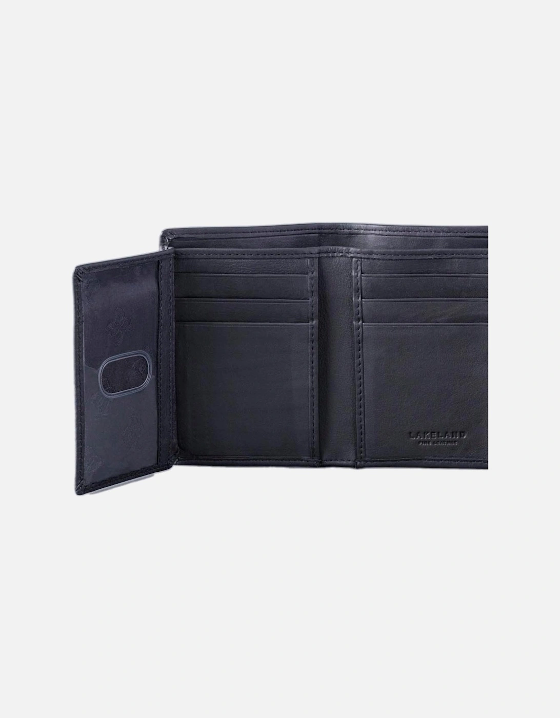 Stitch Leather Tri-Fold Wallet